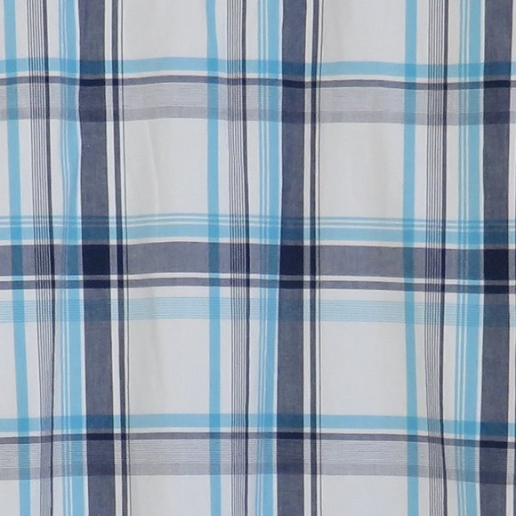 H&M* Men's Short Sleeve Snap Down Curved Hem Double Chest Pocket Shirt~ XL - Picture 11 of 12